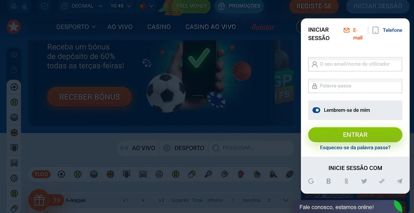 Apostas Desportivas via Mostbet App